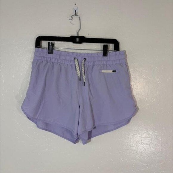 Vuori Pants - Vuori Shorts Womens Large Purple Athletic Running Drawstring Lined Clementine